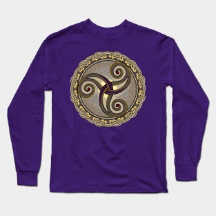 Triple trickle Celtic ornament Long Sleeve T-Shirt